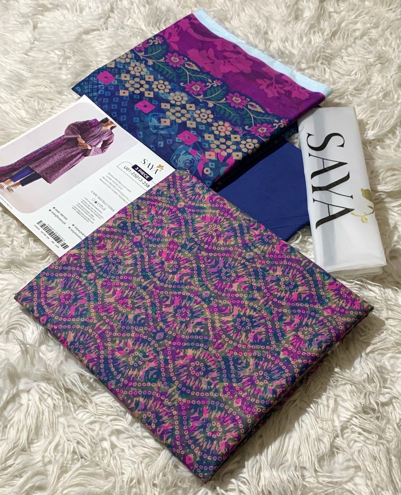 AYA π― Original Printed 3PC Lawn Collection β Premium Unstitched Suit
