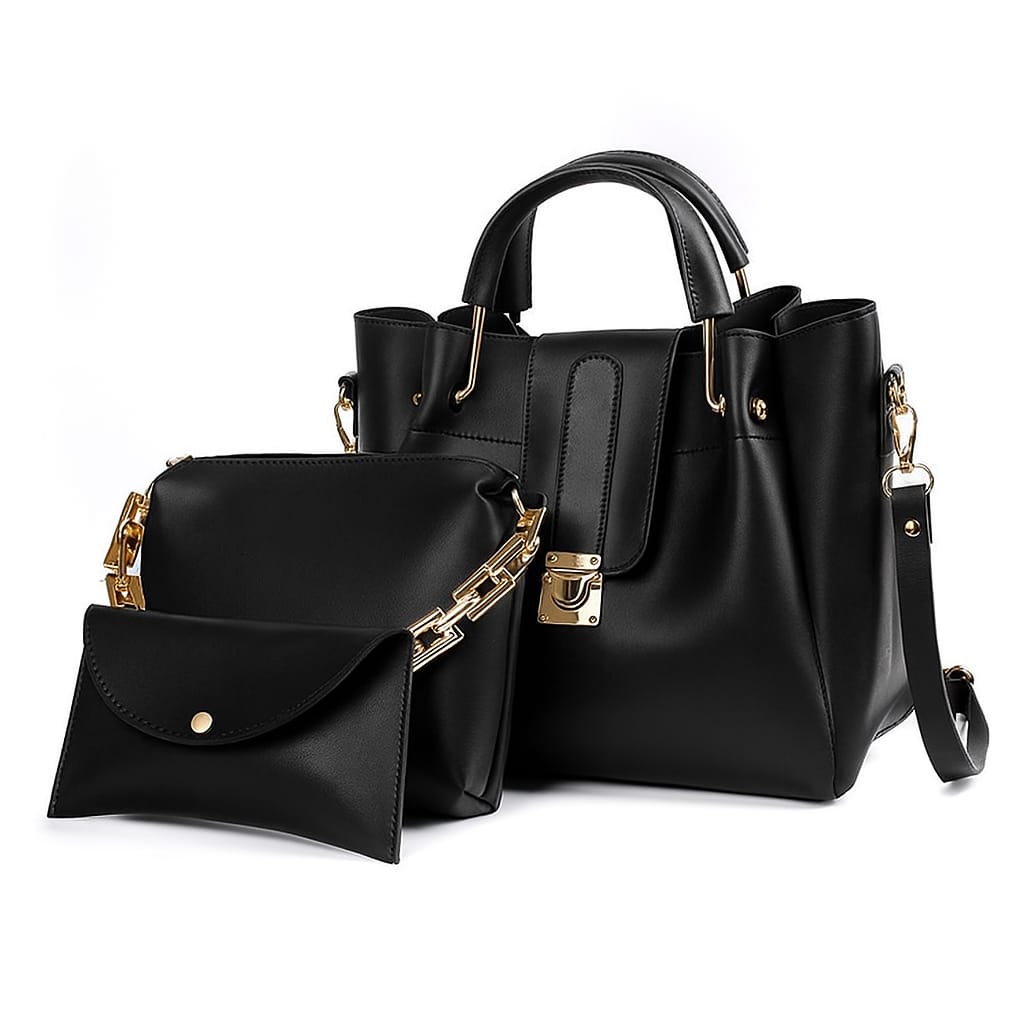 Luxury 3 PCS Soft Leather Bags Set – Stylish & Durable Shoulder Collection