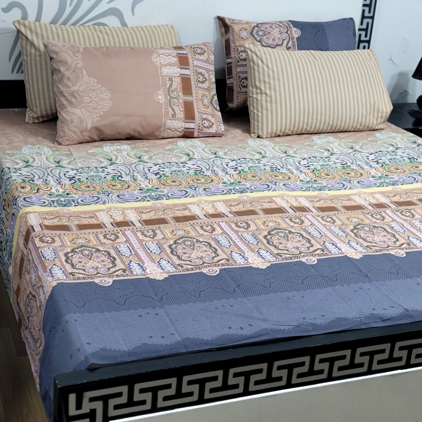 5 PC Export Quality Pure Cotton Bedsheets