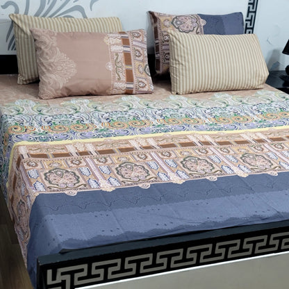 5 PC Export Quality Pure Cotton Bedsheets