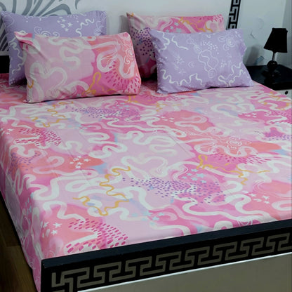 5 PC Export Quality Pure Cotton Bedsheets