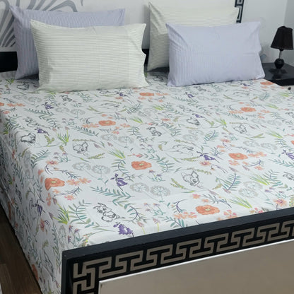 5 PC Export Quality Pure Cotton Bedsheets