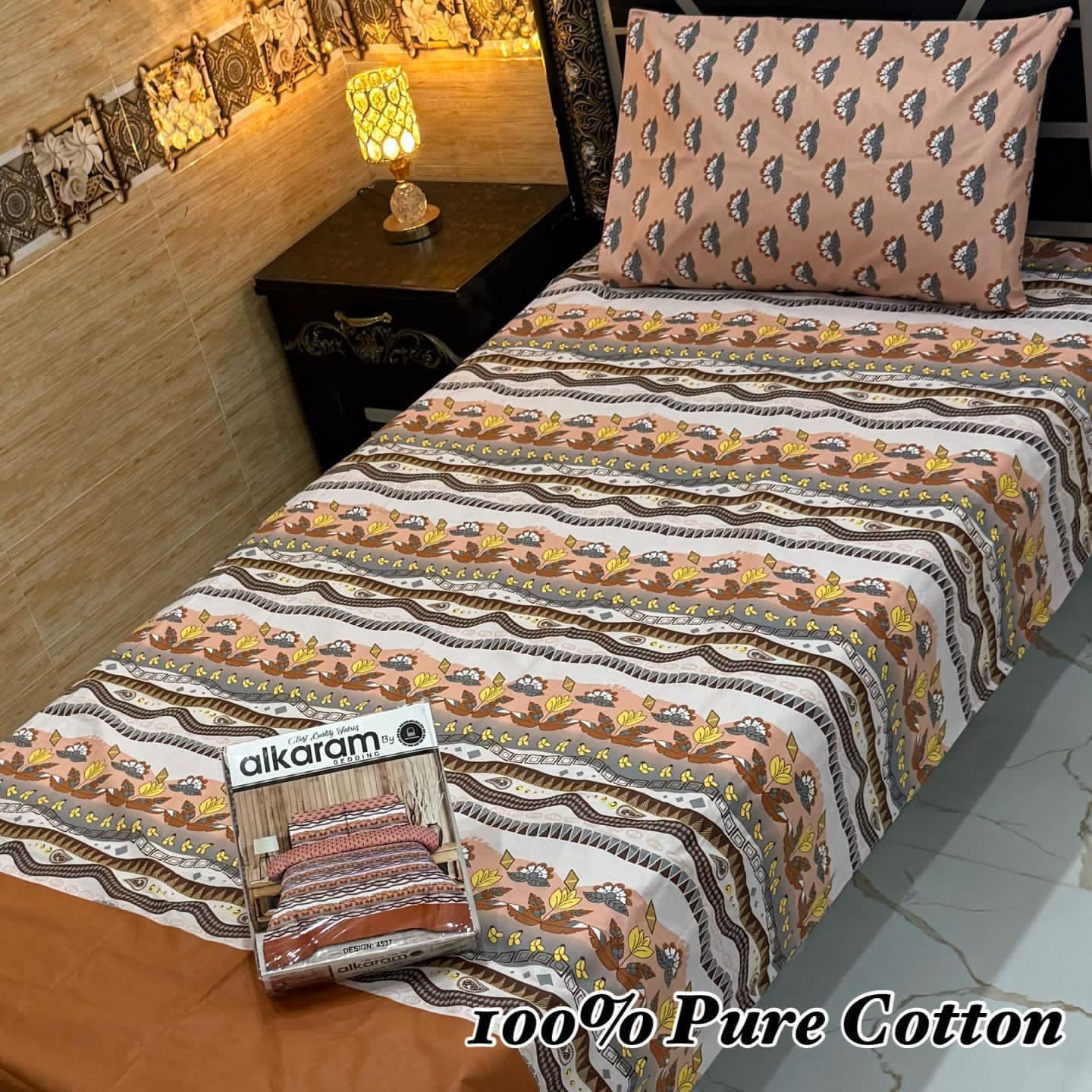 100% Pure Cotton Bedsheet 😍 4 Piece Set