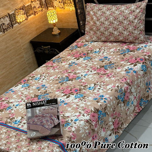 100% Pure Cotton Bedsheet 😍 4 Piece Set