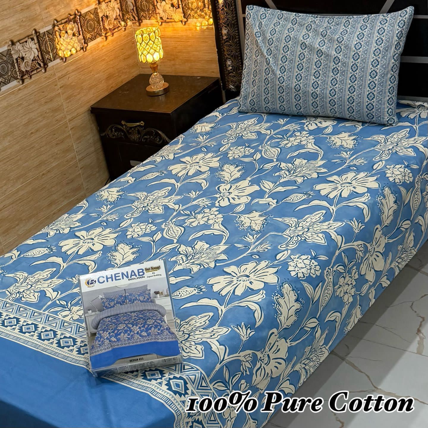 100% Pure Cotton Bedsheet 😍 4 Piece Set