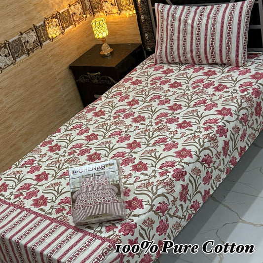 100% Pure Cotton Bedsheet 😍 4 Piece Set