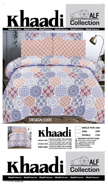6 Piece Luxury Comforter Set – 100% Pure Cotton Soft & Breathable Bedding Set