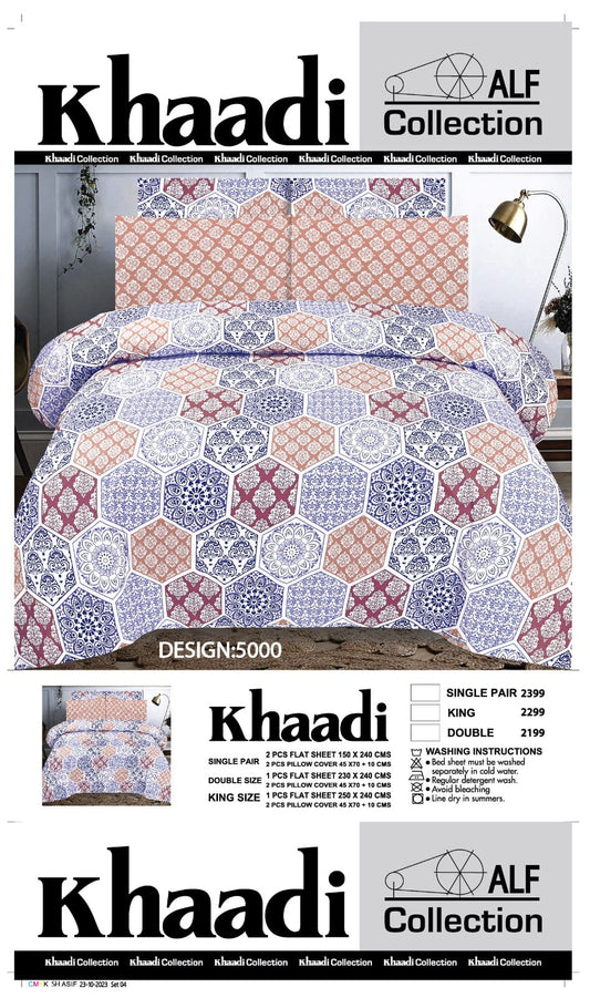 6 Piece Luxury Comforter Set – 100% Pure Cotton Soft & Breathable Bedding Set
