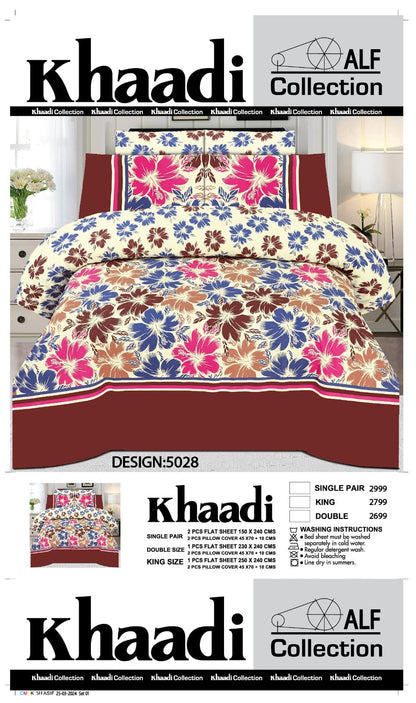 6 Piece Luxury Comforter Set – 100% Pure Cotton Soft & Breathable Bedding Set
