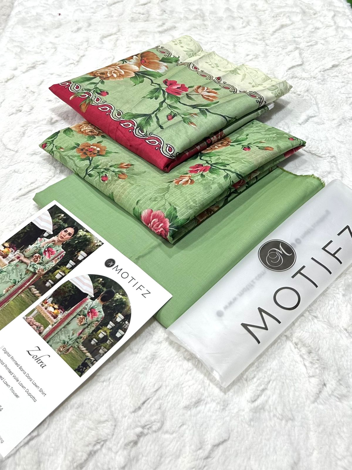 AYA 💯 Original Printed 3PC Lawn Collection – Premium Unstitched Suit
