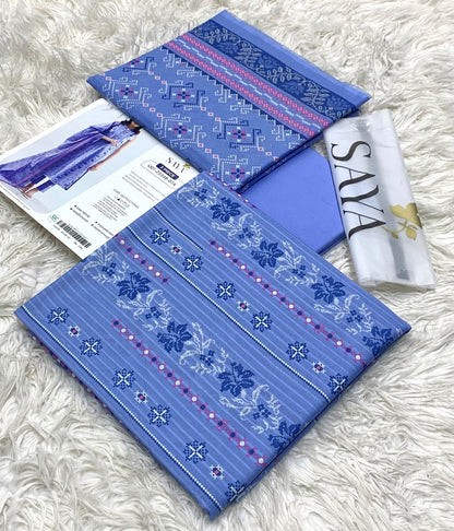 AYA 💯 Original Printed 3PC Lawn Collection – Premium Unstitched Suit