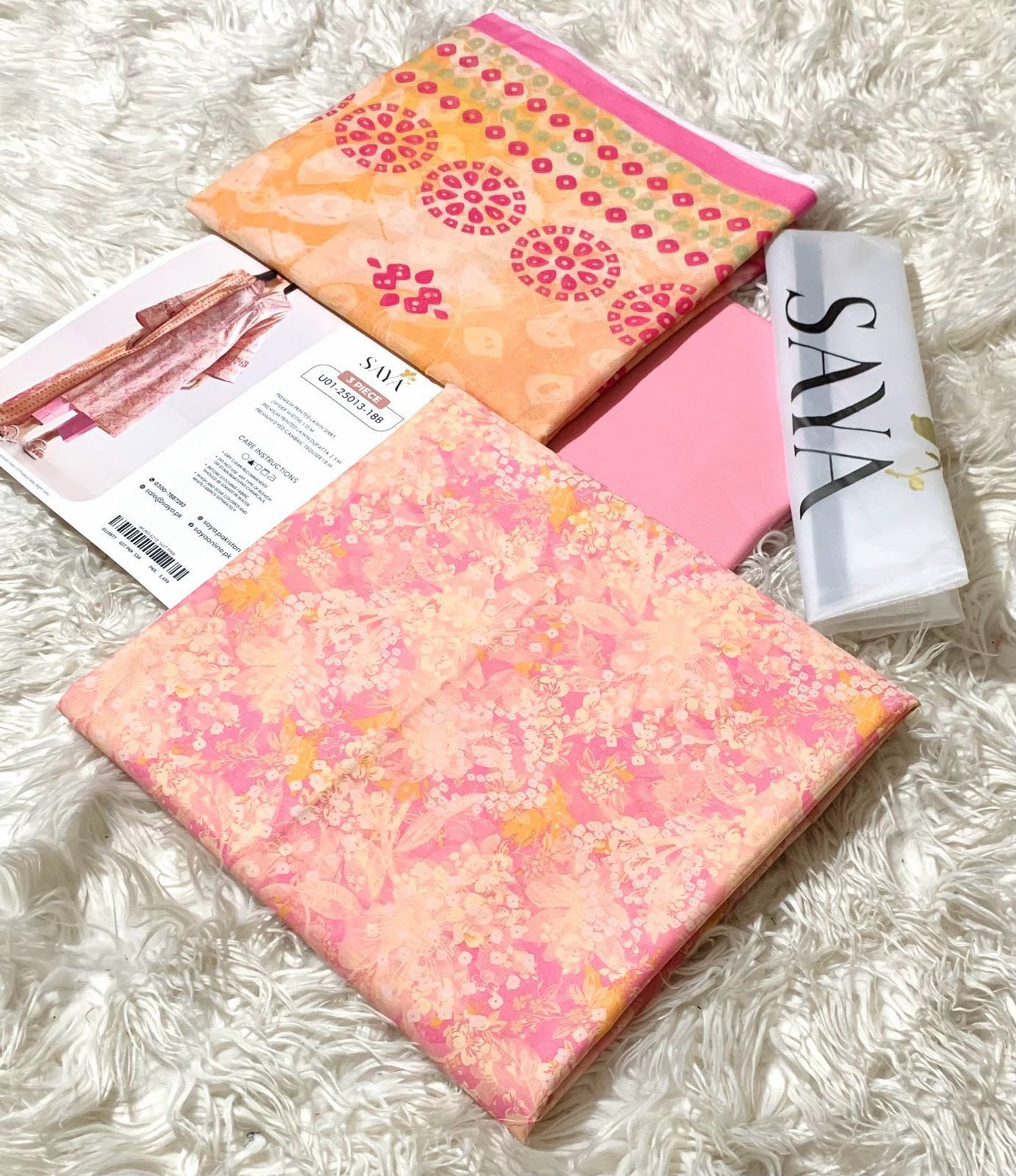AYA 💯 Original Printed 3PC Lawn Collection – Premium Unstitched Suit