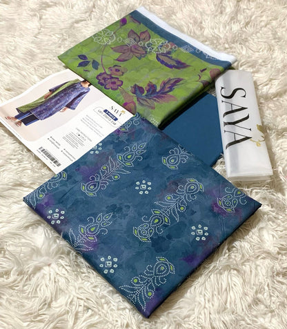 AYA 💯 Original Printed 3PC Lawn Collection – Premium Unstitched Suit