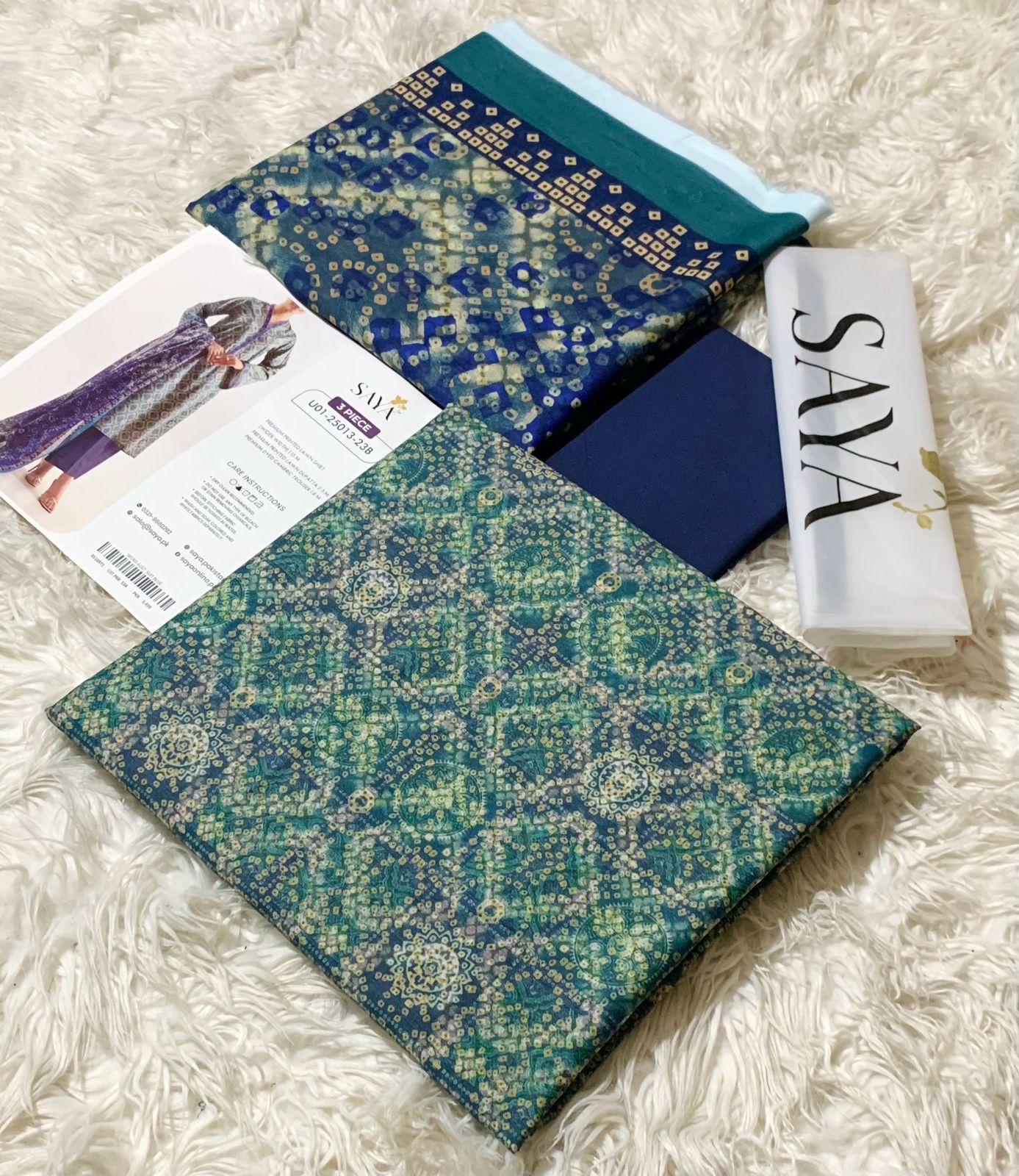 AYA 💯 Original Printed 3PC Lawn Collection – Premium Unstitched Suit