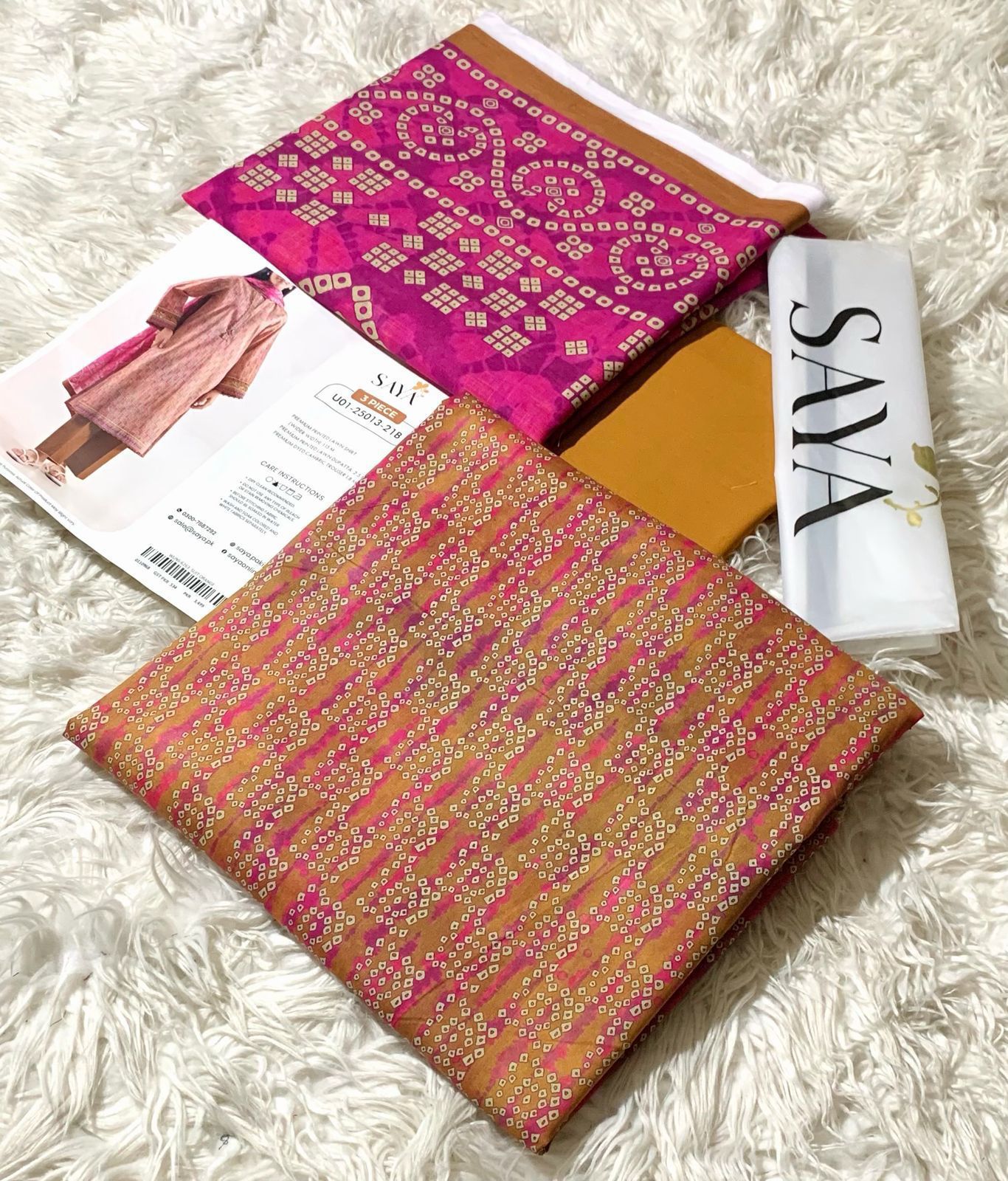 AYA 💯 Original Printed 3PC Lawn Collection – Premium Unstitched Suit