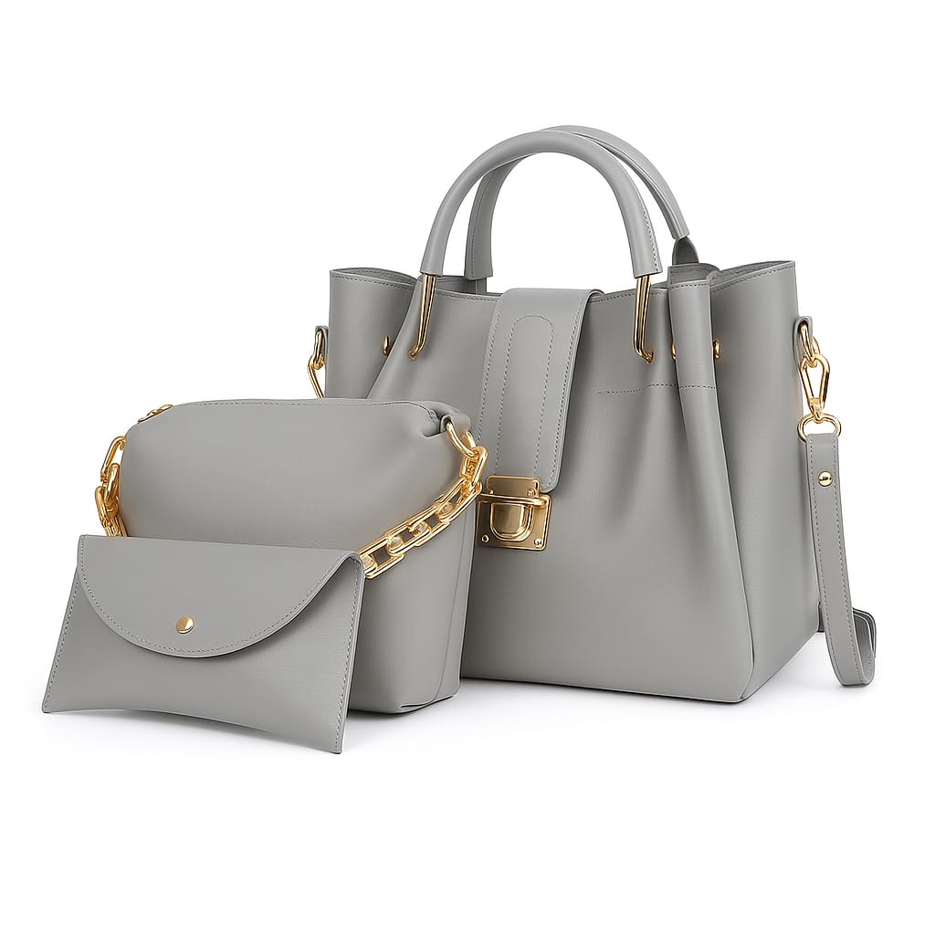 Luxury 3 PCS Soft Leather Bags Set – Stylish & Durable Shoulder Collection