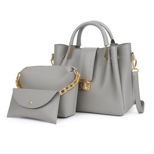 Luxury 3 PCS Soft Leather Bags Set – Stylish & Durable Shoulder Collection