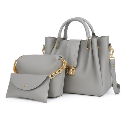 Luxury 3 PCS Soft Leather Bags Set – Stylish & Durable Shoulder Collection