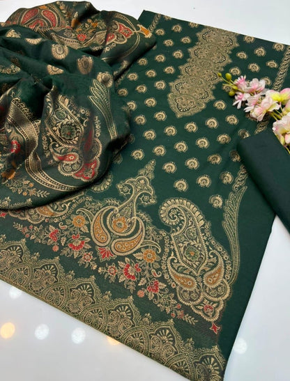Khaadi Lawn Jacquard Barosha Vol – Premium Unstitched Collection