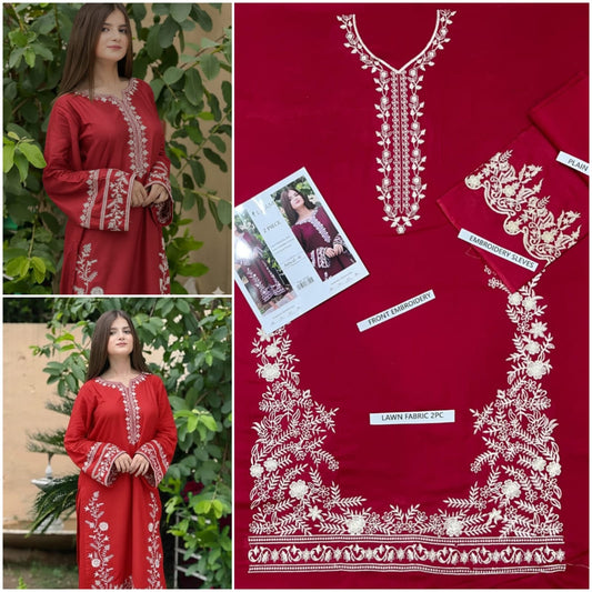 SUMMER COLLECTION 🌸  🟥 BRAND NAME : AISLING  &  Batik  🟨 CATEGORY :2PC EMBROIDERED