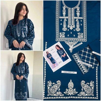 SUMMER COLLECTION 🌸  🟥 BRAND NAME : AISLING  &  Batik  🟨 CATEGORY :2PC EMBROIDERED