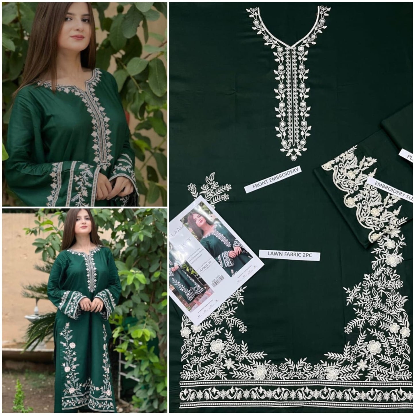 SUMMER COLLECTION 🌸  🟥 BRAND NAME : AISLING  &  Batik  🟨 CATEGORY :2PC EMBROIDERED